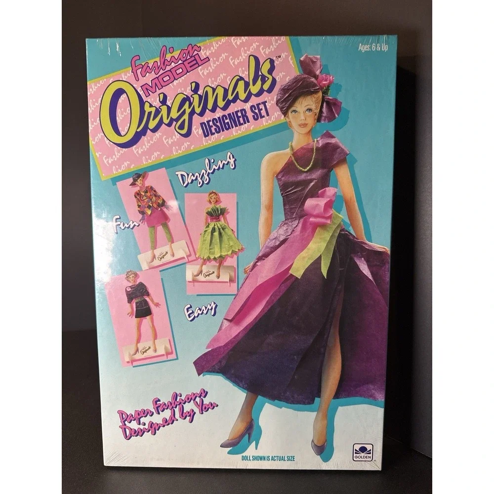 1991 Fashion Model Originals Designer‎ Set Golden Paper Fashion Doll Sealed